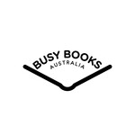 Busy Books logo with an outline of an open book below arcing text. Click to go to Busy Books's website.