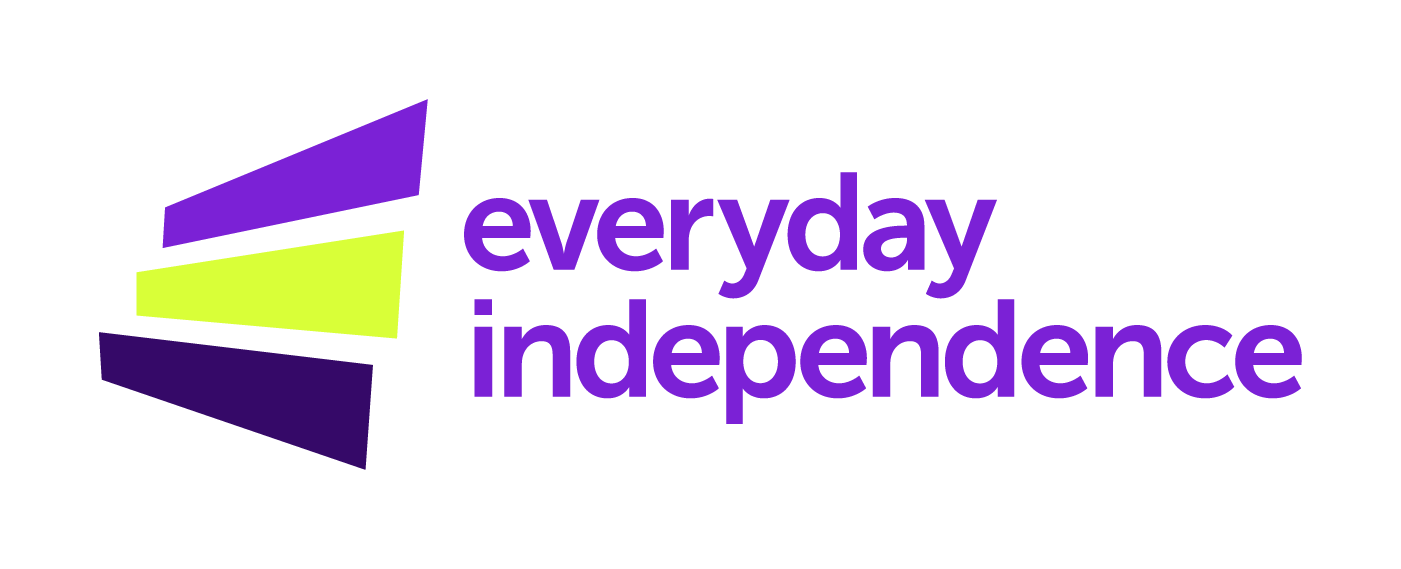 Everyday Independence logo including three lines to the left. Click to go to Everyday Independence's website.